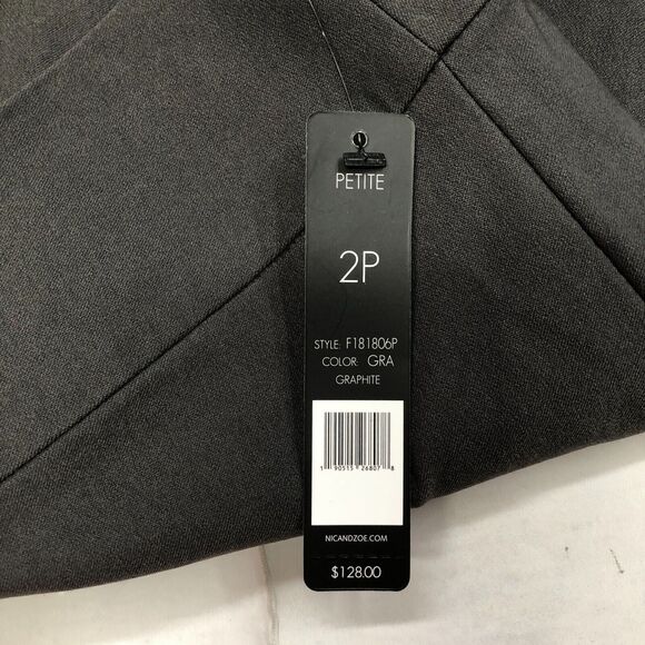 NWT NIC + ZOE Women Pull On Pants Size 2P 2 Petite Rayon Blend M145 -16 - Picture 8 of 15